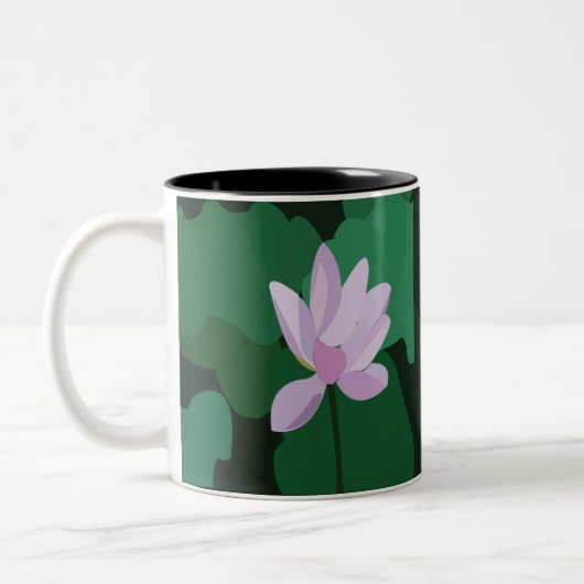 Tasse 2 Couleurs Lotus rose (Gauche)