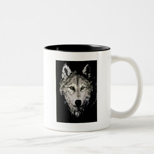 Tasse 2 Couleurs Loup (Droit)