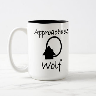 Tasse 2 Couleurs "Loup approchable" Art de J.H.Thornton