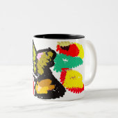 Tasse 2 Couleurs Loup bel automne (Devant droit)