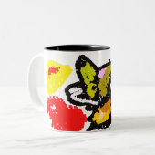 Tasse 2 Couleurs Loup bel automne (Devant gauche)