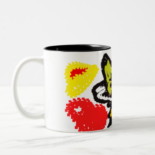 Tasse 2 Couleurs Loup bel automne (Gauche)