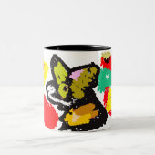 Tasse 2 Couleurs Loup bel automne (Centre)