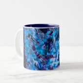 Tasse 2 Couleurs Loup bleu mystique (Devant gauche)
