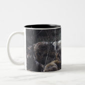Tasse 2 Couleurs Loup de loup de loup (Gauche)