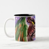Tasse 2 Couleurs Loup en automne (Gauche)