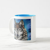 Tasse 2 Couleurs Loup gris (Devant gauche)