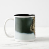 Tasse 2 Couleurs Loup gris de grondement (Gauche)