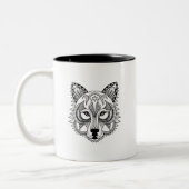 Tasse 2 Couleurs Loup inspiré (Gauche)