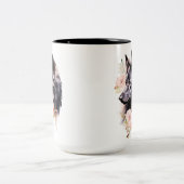 Tasse 2 Couleurs Loup noir (Centre)