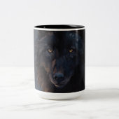 Tasse 2 Couleurs Loup noir (Centre)