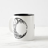 Tasse 2 Couleurs Loup tribal (Devant gauche)