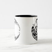 Tasse 2 Couleurs Loup tribal (Centre)