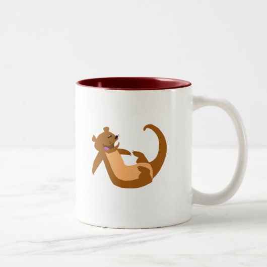 Tasse 2 Couleurs Loutre (Droit)