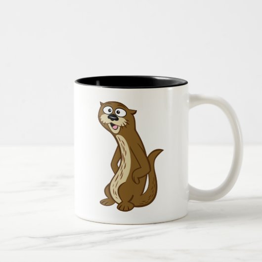 Tasse 2 Couleurs Loutre de Rick | Reggie de garde forestière (Droit)