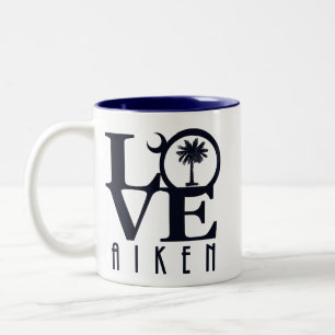 Tasse 2 Couleurs LOVE Aiken Caroline du Sud 11oz