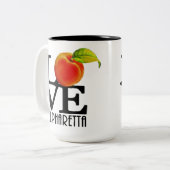 Tasse 2 Couleurs LOVE Alpharetta Georgia 15oz (Devant gauche)
