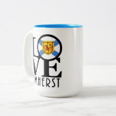 Tasse 2 Couleurs LOVE Amherst NS 15oz (Devant gauche)