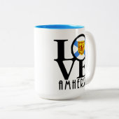 Tasse 2 Couleurs LOVE Amherst NS 15oz (Devant droit)