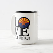 Tasse 2 Couleurs LOVE Apache Junction 15oz (Devant gauche)