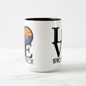 Tasse 2 Couleurs LOVE Apache Junction 15oz (Centre)