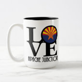 Tasse 2 Couleurs LOVE Apache Junction 15oz (Gauche)