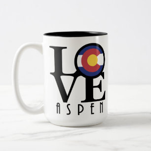 Tasse 2 Couleurs LOVE Aspen Colorado 15oz