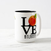Tasse 2 Couleurs LOVE Atlanta Georgia 15oz (Devant droit)