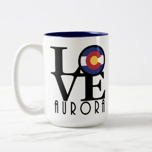 Tasse 2 Couleurs LOVE Aurora Colorado 15oz