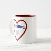 Tasse 2 Couleurs Love Babysitting (Devant gauche)