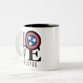 Tasse 2 Couleurs LOVE Bellevue Tennessee 11oz (Devant gauche)