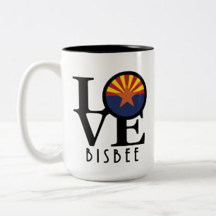 Tasse 2 Couleurs LOVE Bisbee Arizona 15oz