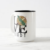 Tasse 2 Couleurs LOVE Bixby Oklahoma 15oz (Devant gauche)