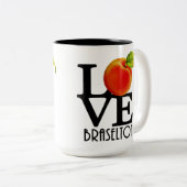Tasse 2 Couleurs LOVE Braselton Georgia 15oz (Devant droit)