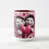 Tasse 2 Couleurs Love Brews Here : Valentine's Day Edition (Centre)