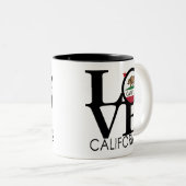 Tasse 2 Couleurs LOVE Capitola 11oz (Devant droit)