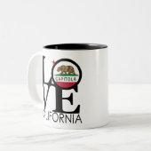 Tasse 2 Couleurs LOVE Capitola 11oz (Devant gauche)