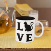 Tasse 2 Couleurs Love Cat