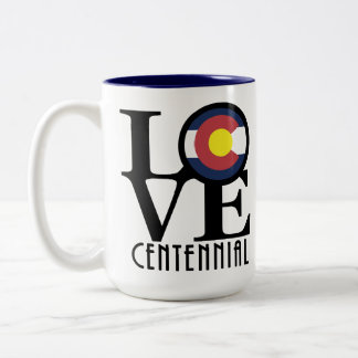 Tasse 2 Couleurs LOVE Centennial Colorado 15oz