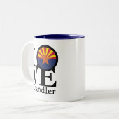 Tasse 2 Couleurs LOVE Chandler Arizona (Devant gauche)