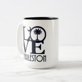 Tasse 2 Couleurs LOVE Charleston 15oz (Devant gauche)