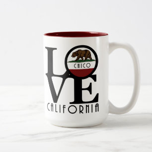 Tasse 2 Couleurs LOVE Chico California 15oz