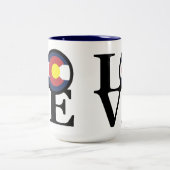 Tasse 2 Couleurs LOVE Colorado 15oz (Centre)