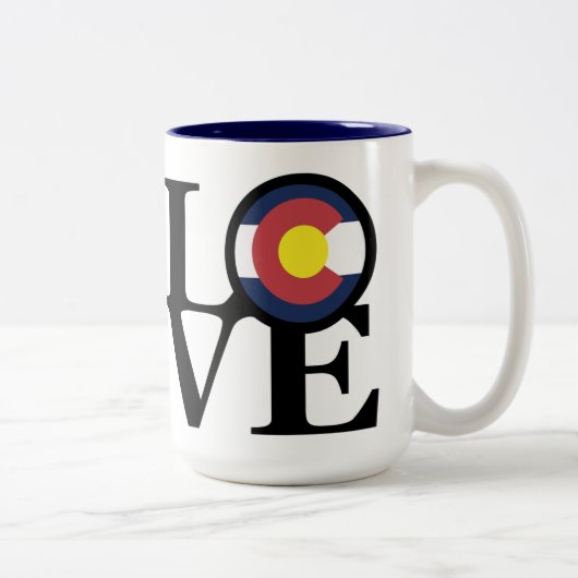 Tasse 2 Couleurs LOVE Colorado 15oz (Droit)