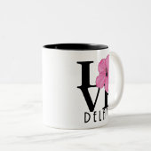 Tasse 2 Couleurs LOVE Deland Floride 11oz (Devant droit)