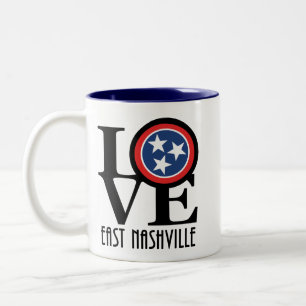Tasse 2 Couleurs LOVE East Nashville 11oz
