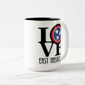 Tasse 2 Couleurs LOVE East Nashville 15oz (Devant droit)