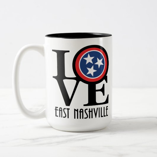 Tasse 2 Couleurs LOVE East Nashville 15oz (Gauche)