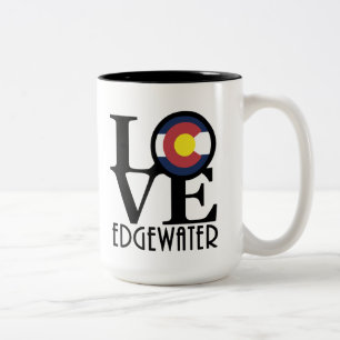 Tasse 2 Couleurs LOVE Edgewater colorado 15oz