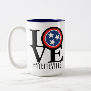 Tasse 2 Couleurs LOVE Fayetteville 15oz